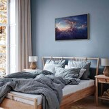  Slika - The Sun in Hiding: The Golden Face of the Sky Over a Cloudy Sea 120x80 U prirodnom drvenom okviru | shoptok.hr