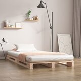 vidaXL Posteljni okvir 90x190 cm trdna borovina 3FT Cene