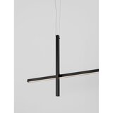 Nova Luce Mat crna LED viseća svjetiljka aluminijska sa sjenilom od akrilnog stakla Looma – | shoptok.hr