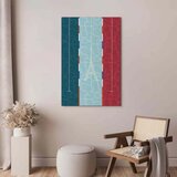  Slika - Graphic Illustration of a Swimming Pool Against the Backdrop of the French Flag 20x30 Akustična | shoptok.hr