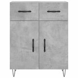  Visoka komoda siva betona 69,5x34x180 cm od konstruiranog drva Slike