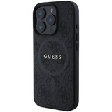 Guess originalni ovitek GUHMP16LG4GFRK za iphone 16 pro - magsafe - pu leather - črn | Shoptok.si