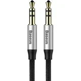 Yiven M30 3,5 mm AUX audio kabel 1 m crno/srebrni