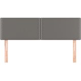  Uzglavlja siva 144x5x78/88 cm od umjetne kože | shoptok.hr