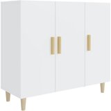 Maison Chic Komoda - Predalnik bela 90x34x80 cm konstruiran les, (21716400) Cene