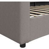  Dnevni krevet smeđesivi 100 x 200 cm od tkanine | shoptok.hr