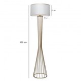 Opviq podna lampa Ayd 3077, zlatno-bijela | Eponuda.ba