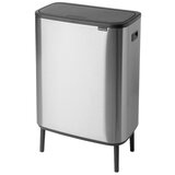 Brabantia Bo Touch Bin Hi 2 x 30 L - Matt Steel Fingerprint Proof | Shoptok.si