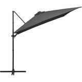 In Konzolni suncobran s čeličnom šipkom LED 250 x 250 cm antracit | shoptok.hr
