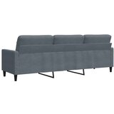  Trosjed tamnosivi 210 cm baršunasti | shoptok.hr