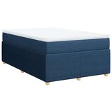 vidaXL Box spring postelja z vzmetnico modra 120x190 cm blago, (21309029) | Shoptok.si