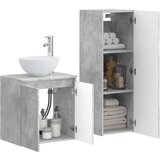  Set namještaja za kupaonicu 2 kom. Betonska siva 33 x 34,5 x 100 cm | shoptok.hr