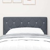 vidaXL Uzglavlje s Kristalnim Dugmetima Tamno Sivo 80 cm Pelo | shoptok.hr