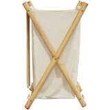  Košara za rublje krem bijela 41,5 x 36 x 63,5 cm od bambusa | shoptok.hr