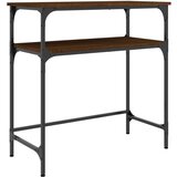  Konzolni stol smeđa boja hrasta 75x35 5x75 cm konstruirano drvo | shoptok.hr