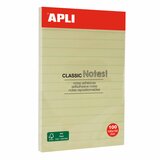 Apli Samolepilni lističi , črtasti, 100 mm x 150 mm, 100 lističev, rumeni | Shoptok.si