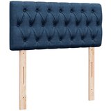 vidaXL Box spring postelja z vzmetnico modra 80x200 cm blago, (21306846) | Shoptok.si