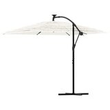  Vrtni suncobran s čeličnom šipkom bijeli 269x269x235 cm | shoptok.hr