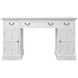  Stol s Duplim Postoljem 140x48x80 cm bijeli | Shoptok.si