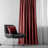  Curtain MILANA color coral style classic dragon tape transparent 5 cm chenille 140x270 HOMEDE | shoptok.hr