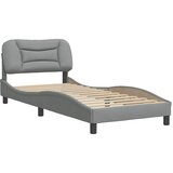  Okvir za krevet bez madraca Hvar svjetlosivi 90x190 cm od tkanine | shoptok.hr