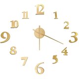 vidaXL 325151 3D Wall Clock Modern Design Gold 100 cm XXL | shoptok.hr