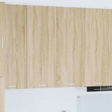 vidaXL Viseča omarica s polico Riga Sonoma hrast 80 x 31 x 100 cm | Shoptok.si