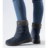 Gemre Navy wedge snow boots Brownton | Shoptok.si