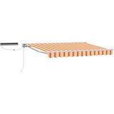  Električna retraktabilna tenda Žuta i narančasta 3 5 x 2 m - žuta i narančasta Bijeli 3 5 x 2 m | shoptok.hr