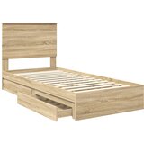  Krevet s od storage Sonoma hrast 90 x 200 cm Konstruirano drvo | shoptok.hr