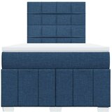 vidaXL Krevet s oprugama i madracem plavi 120 x 190 cm od tkanine | shoptok.hr