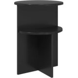 vidaXL Bocni stol Crni hrast Ø 39 5 x 55 cm Konstruirano drvo - Crna Cijene