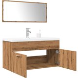 vidaXL Kopalniška garnitura 3-delna artisan hrast inženirski les | Shoptok.si