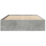 vidaXL Okvir kreveta boja betona 120x190 cm od konstruiranog drva | shoptok.hr