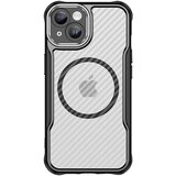 AVIZAR Ohišje za iPhone 15 MagSafe Carbon Back Odporen na udarce Okrepljeno, Črna, (5000015333) | Shoptok.si