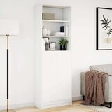 vidaXL Visoka komoda LED bijela 69x32,5x200 cm konstruirano drvo | shoptok.hr
