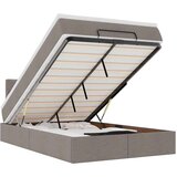 vidaXL otomanski okvir kreveta s madraca smeđesivi 120x190 cm tkanine | shoptok.hr