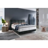 CARRYHOME postelja boxspring 180 cm x 200 cm , tekstil črna | Shoptok.si