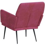  Fotelja crvena boja vina 62 x 79 x 79 cm baršunasta - boja crnog vina 1 | shoptok.hr