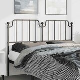  Metalno zamjensko uzglavlje crno 150 cm | shoptok.hr