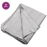 vidaXL Cerada 90 g/m² 6x10 m siva HDPE | shoptok.hr