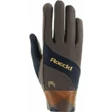 Roeckl Jahalne rokavice "MARTINGAL", dark mocha - 6.5