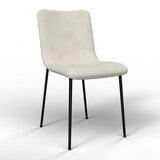Bessagi Home Stol Amy, Bež, Rebrasti Žamet | Shoptok.si