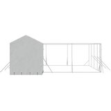 Vanjski kavez za pse s krovom srebrni 10x6x2,5m pocinčani čelik | shoptok.hr