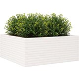 vidaXL Vrtna sadilica bijela 110x110x46 cm od masivne borovine | shoptok.hr