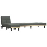  Kutna garnitura na razvlačenje tamnosiva 255x140x70 cm tkanina | shoptok.hr
