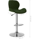 vidaXL Barski stolčki 2 kosa temno zelen žamet, (20968059) | Shoptok.si