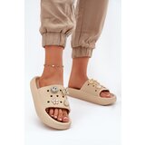 VINCEZA Women's Foam Slippers With Embellishments Beige 76055 Cijene