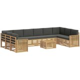  Set vanjskih sofa 11 pcs Bijela i antracit 59 x 59 x 37 cm | shoptok.hr