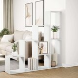 vidaXL Pregrada za knjige 4 razine bijeli 143,5 x 29 x 143,5 cm drvena | shoptok.hr